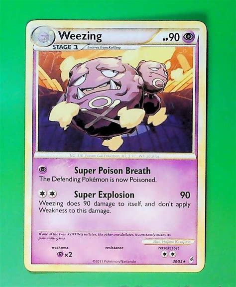 Pokémon Tcg Weezing Call Of Legends 3895 Reverse Holo Rare For Sale