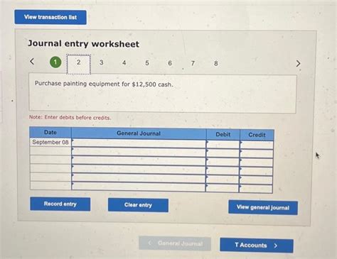 Solved Journal Entry Worksheet 56 Purchase Office Supplies