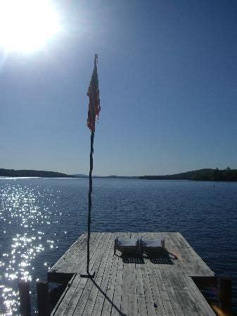 View From Cozy Moose Cabins In Maine Jetty On Moosehead Lake Cool