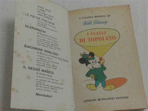 Topolino Cwd N 5 I Gialli Di Topolino I Classici Moderni Di Walt