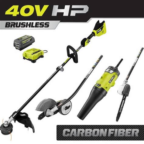 Reviews For Ryobi 40v Hp Brushless 15 In String Trimmer W Edger Pole Saw And Blower