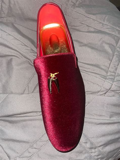 Mens Burgundy Velvet Loafers Shoes Gentlemans Guru