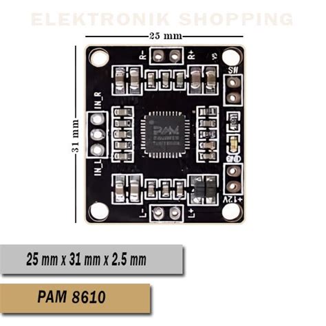 Jual Kit Mini Ampli Power 2x15w PAM 8610 Class D Digital Audio