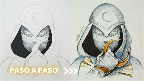 Como Dibujar A MOON KNIGHT En Tiempo Real How To Draw MOON KNIGHT