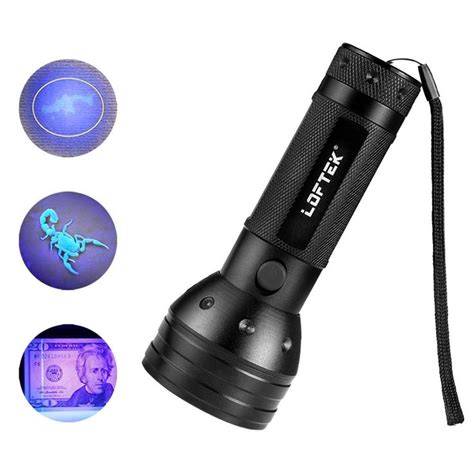 UV Flashlight Black Light LOFTEK 51 LED 395 Nm Blacklight Flashlite