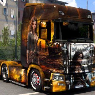 Scania Pirate Woman Skin Ets Ets Ats Mod