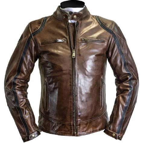 Blouson Moto Helstons Modelo Cuir Rag Moto Expert