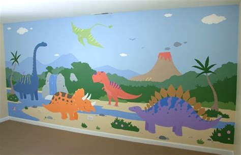 Childrens Dino Mural Kids Room Murals Dinosaur Mural Dinosaur Kids Room