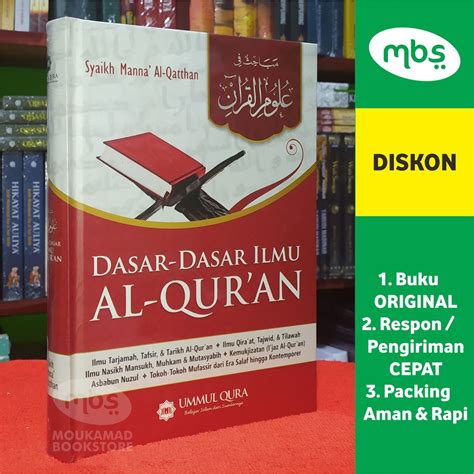 Jual Buku Dasar Dasar Ilmu Al Quran Syaikh Manna Al Qatthan Shopee