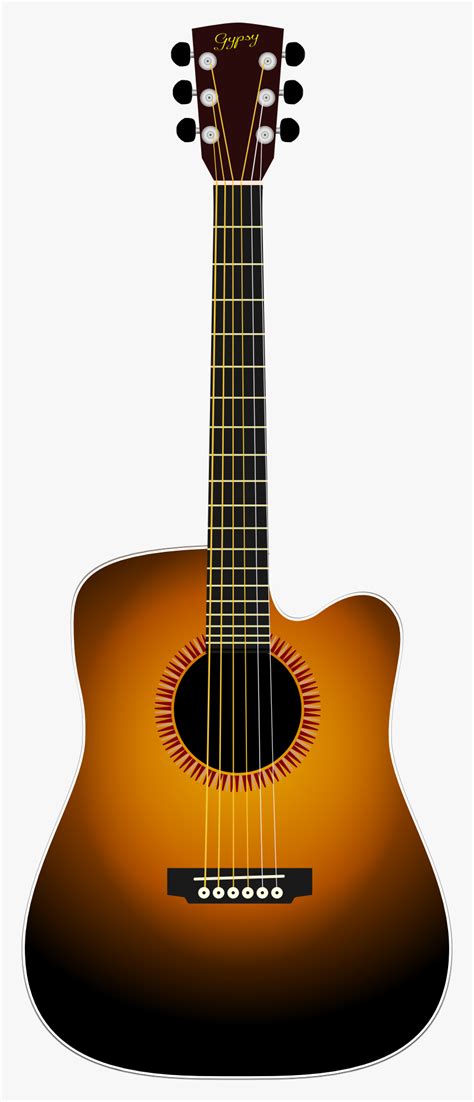 Acoustic Guitar Brown Guitar Png Transparent Png Kindpng