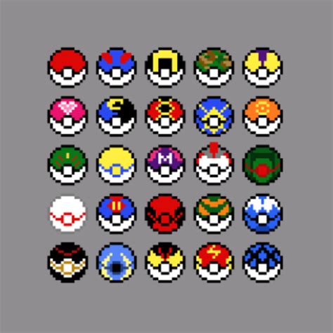 Pokeball Pixel Art Easy