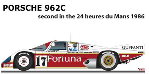 porsche-962C-le-mans-1986-n17 - Racing Car Draws