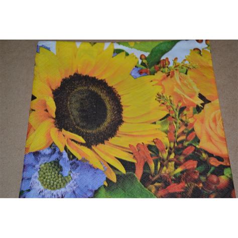 Serviette En Papier Tournesol Vendue L Unit De Loisirs Cr Atifs