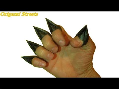 Как сделать когти тигра из бумаги. Оригами Когти тигра - YouTube