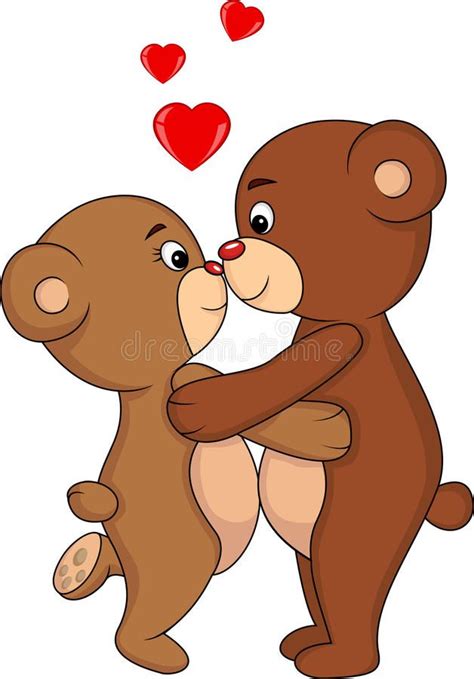 El Besarse Del Oso Libre Illustration Imagenes De Amor Fotos