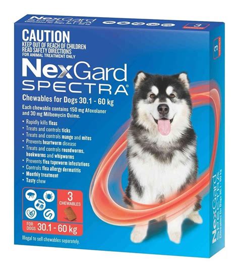 Nexgard Spectra Antiparasitario Interno Externo 30 1 A 60 Kg FullPet