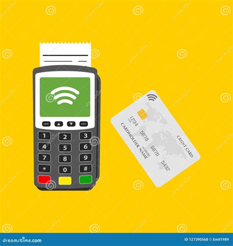 Terminal With Credit Card Editorial Stock Photo Illustration Of