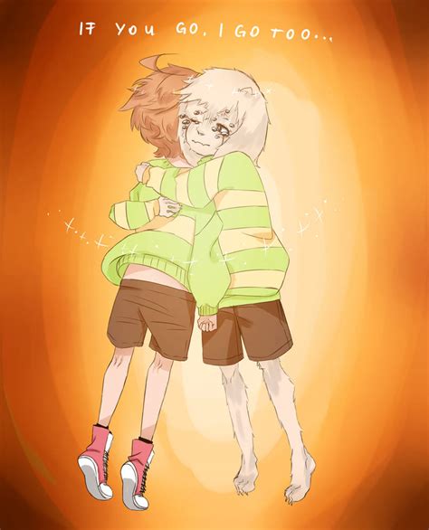 Chara And Asriel Not Gonna Let You Alone By Akiakanebim On Deviantart