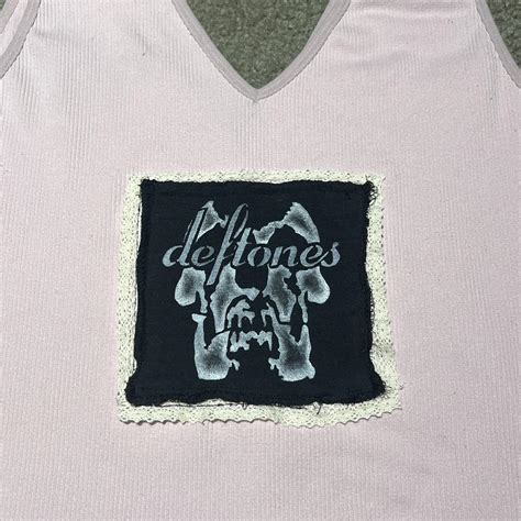 Xl Deftones Light Pink Tanktop Perfect For Big Depop