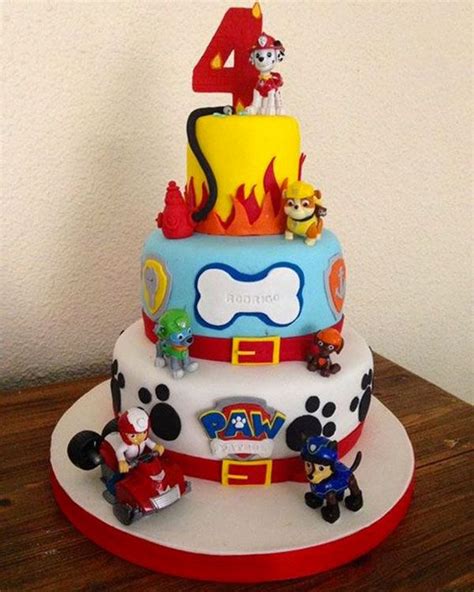 Torte Di Paw Patrol In Pasta Di Zucchero Pdz Torte Di Compleanno