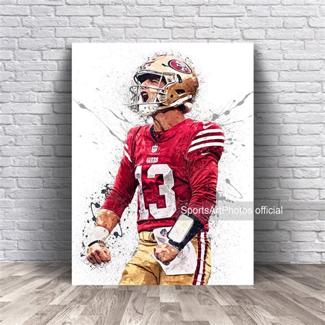 Brock Purdy Poster San Francisco 49ers Canvas Wrap Wall Art - Etsy