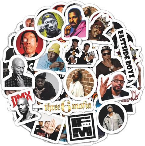 Amazon BulbaCraft 100Pcs Rapper Stickers Rap Stickers Rap Toys