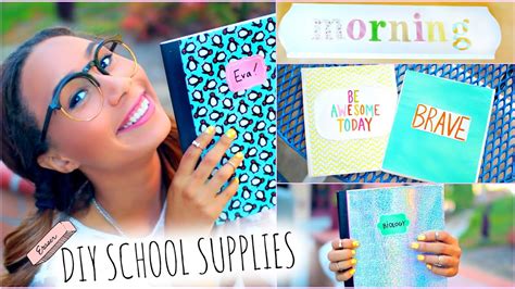 Diy School Supplies Back To School Room Decorations Youtube