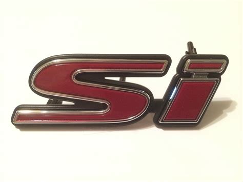 Genuine Honda Civic Si Red Front Grille Badge Emblem 75732 S5t A01 F S Ebay