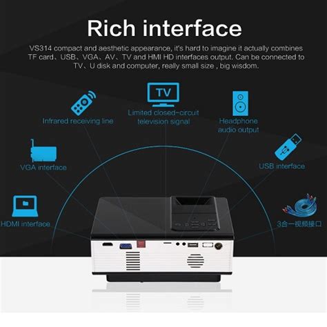 Sysbarnet Sales Vivibright Led Projector Home Theater Projector