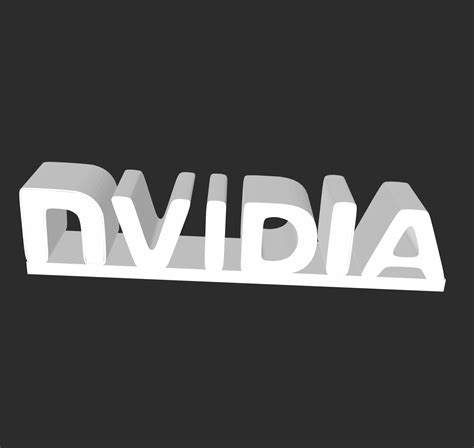 Stl File Nvidia Logo・3d Print Design To Download・cults