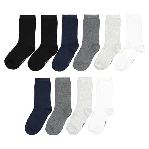 Lot De 10 Paires De Chaussettes La Redoute Collections Noir Blanc