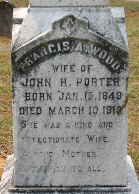 Francis A Wood Porter Find A Grave Memorial Coosa