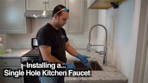 Home Diy Installing A Single Hole Kitchen Faucet In Granite