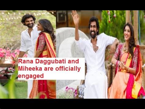 Its Official Rana Daggubati And Miheeka Are Engaged Amid Lockdown