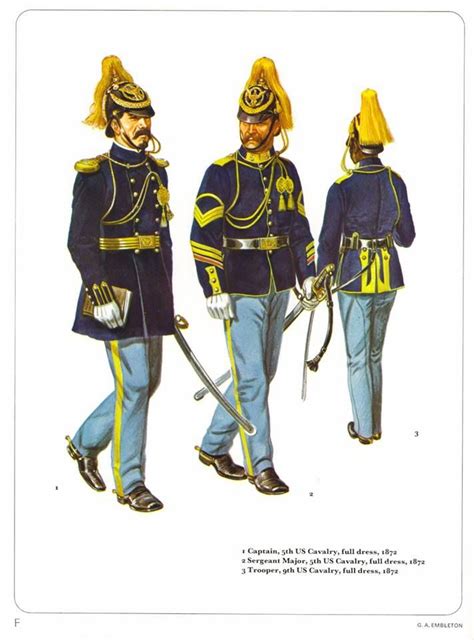 1captain5th Us Cavalryfull Dress18722sergeant Major5th Us