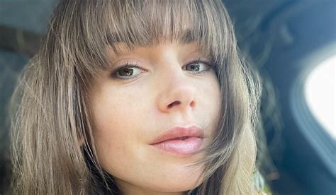 Lily Collins Fringe Star Shares Moment Behind New Hair Grazia