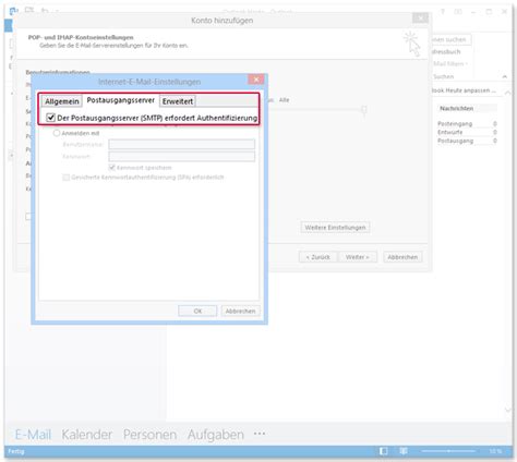 Outlook IMAP Einrichten WEB DE Hilfe