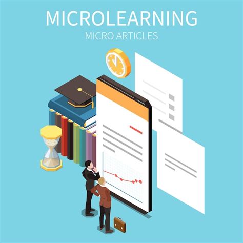 Concept Isométrique De Micro-apprentissage Avec Illustration ...