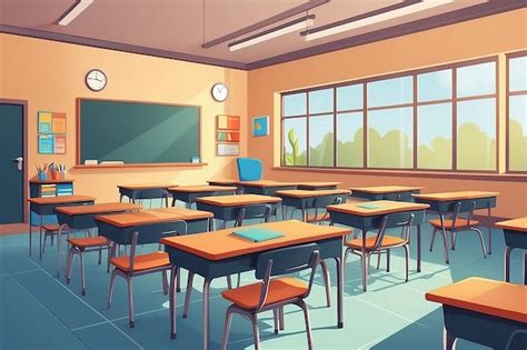 Premium Photo | Empty school classroom Back to school concept Vector ...