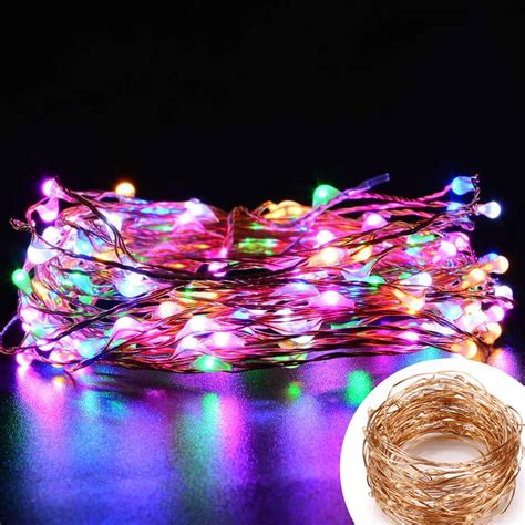 Ft Multi Colored Copper Wire String Lights Ul Listed Le