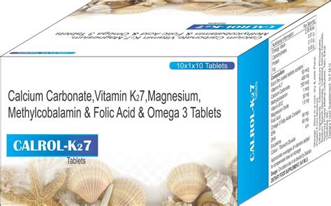 Calcium Carbonate Vitamin K2 Magnesium Zinc Methylcobalamin And Folic