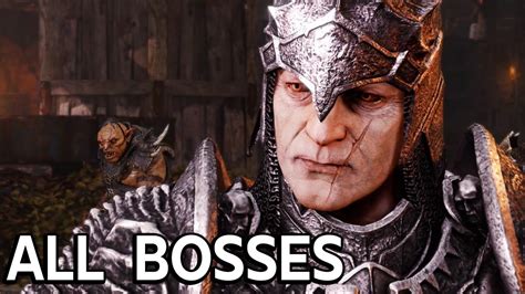 Middle Earth Shadow Of Mordor Dlc【all Bosses】 Youtube