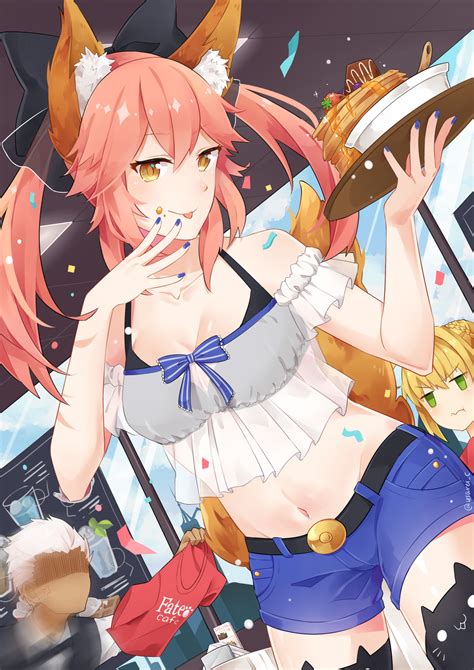 Tamamo Nero Claudius Tamamo No Mae Archer And Nero Claudius Fate