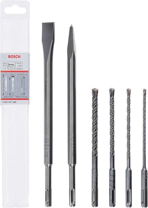 Bosch Professional Set Unidades De Brocas Y Cinceles Sds Plus Ligero