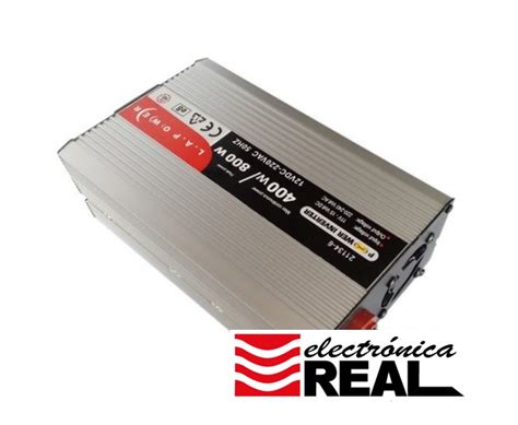 Inversor de voltaje 24V-220V 400W hi400 la power - Electrónica Real