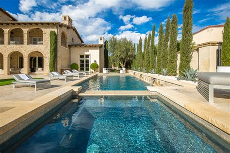 Shady Canyon Mediterranean Pool Orange County By Richard Krantz