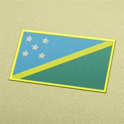 Solomon Islands Flag Embroidery Machine Design Instant Download — Embroiderydownload Solomon