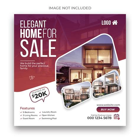 Premium Psd Real Estate House For Sale Social Media Banner Template