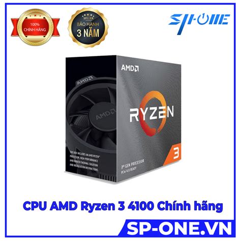 CPU AMD Ryzen 3 4100 3 8GHz boost 4 0GHz 4 nhân 8 luồng 6MB Cache