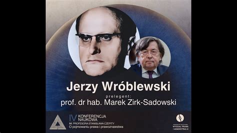 Prof Dr Hab Marek Zirk Sadowski Uniwersytet Dzki O Jerzym